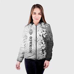 Куртка с капюшоном женская Monaco - white gradient по-вертикали, цвет: 3D-черный — фото 2