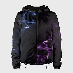 Куртка с капюшоном женская Color black blue pink, цвет: 3D-черный