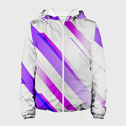 Куртка с капюшоном женская Color white pink, цвет: 3D-белый