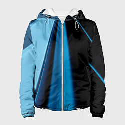 Куртка с капюшоном женская Black blue, цвет: 3D-белый