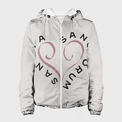 Куртка с капюшоном женская Sancta sanctorum, цвет: 3D-белый
