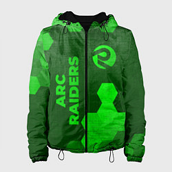 Куртка с капюшоном женская ARC Raiders - green gradient вертикально, цвет: 3D-черный