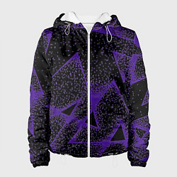 Куртка с капюшоном женская The triangle is purple, цвет: 3D-белый