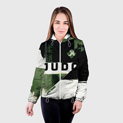 Куртка с капюшоном женская Время дзюдо, цвет: 3D-белый — фото 2