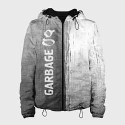 Куртка с капюшоном женская Garbage - grey gradient по-вертикали, цвет: 3D-черный