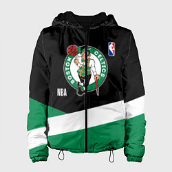 Куртка с капюшоном женская Бостон Селтикс НБА, цвет: 3D-черный