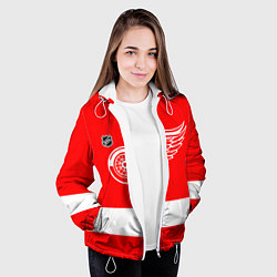 Куртка с капюшоном женская Detroit Red Wings hockey, цвет: 3D-белый — фото 2
