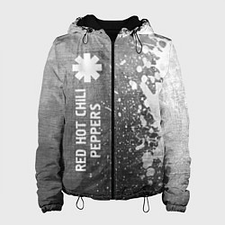 Куртка с капюшоном женская Red Hot Chili Peppers - grey gradient по-вертикали, цвет: 3D-черный