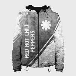 Куртка с капюшоном женская Red Hot Chili Peppers - grey gradient вертикально, цвет: 3D-черный