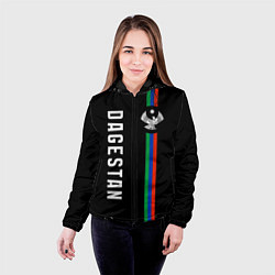 Куртка с капюшоном женская Республика - Дагестан, цвет: 3D-черный — фото 2