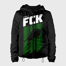 Куртка с капюшоном женская FC Krasnodar, цвет: 3D-черный