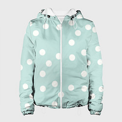 Куртка с капюшоном женская Снежная морская пена, цвет: 3D-белый