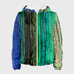 Куртка с капюшоном женская Цветовая палитра, цвет: 3D-белый