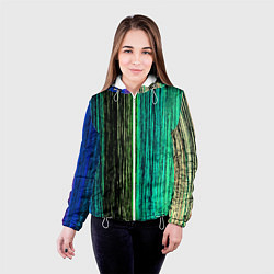 Куртка с капюшоном женская Цветовая палитра, цвет: 3D-белый — фото 2