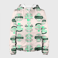 Куртка с капюшоном женская Easter turquoise, цвет: 3D-белый