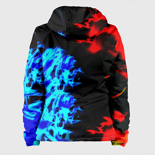 Женская куртка Doom лёд и пламя / 3D-Черный – фото 2
