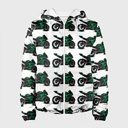 Женская куртка Motorbike dark green
