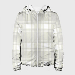 Куртка с капюшоном женская Checked white completely, цвет: 3D-белый