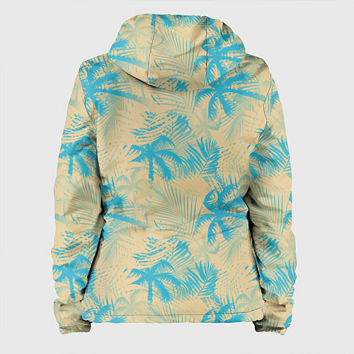 Женская куртка Palm light blue beige / 3D-Черный – фото 2