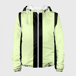 Женская куртка Color light green black line