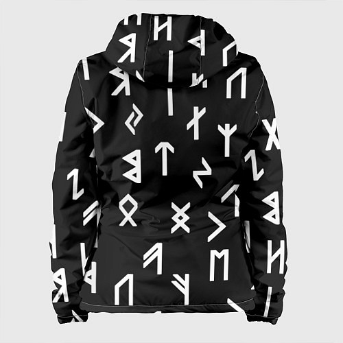Женская куртка Doom магические символы / 3D-Черный – фото 2