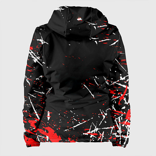 Женская куртка Doom краски штрихи / 3D-Черный – фото 2
