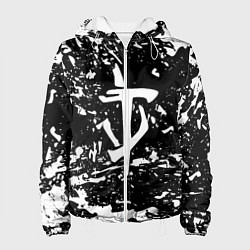 Женская куртка Doom краски белые штрихи