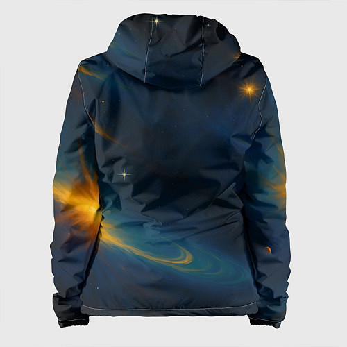 Женская куртка Пространство Вселенной / 3D-Черный – фото 2