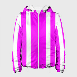 Женская куртка Color white pink stripes