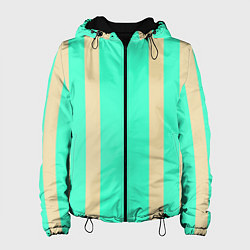 Женская куртка Color blue beige stripes