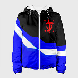 Куртка с капюшоном женская Doom sport geometry, цвет: 3D-белый