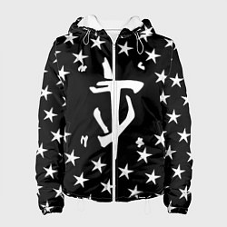 Куртка с капюшоном женская Doom star, цвет: 3D-белый