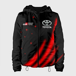 Куртка с капюшоном женская Toyota GR Gazoo Racing, цвет: 3D-черный