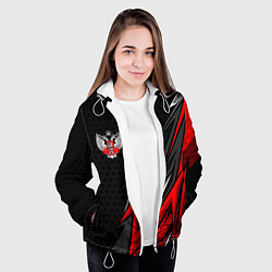 Куртка с капюшоном женская Федерация бокса - Россия, цвет: 3D-белый — фото 2