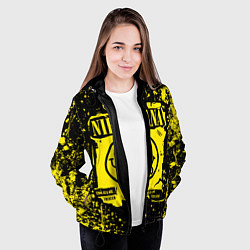 Куртка с капюшоном женская Nirvana smile 1987, цвет: 3D-черный — фото 2