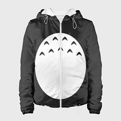 Куртка с капюшоном женская Тоторо живот, цвет: 3D-белый