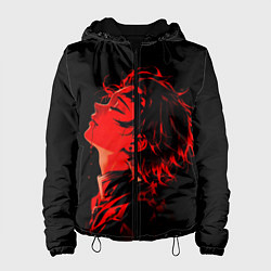 Куртка с капюшоном женская Клинок, рассекающий демонов Танддиро, цвет: 3D-черный