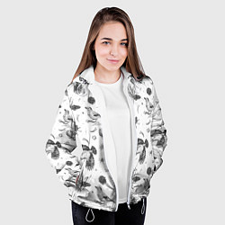 Куртка с капюшоном женская Сойка в Бузулукском бору, цвет: 3D-белый — фото 2