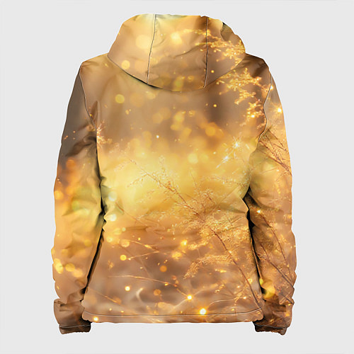 Женская куртка Золотые лучи солнца на рассвете / 3D-Черный – фото 2