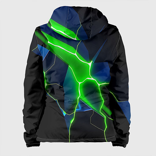 Женская куртка Neon green glow / 3D-Черный – фото 2