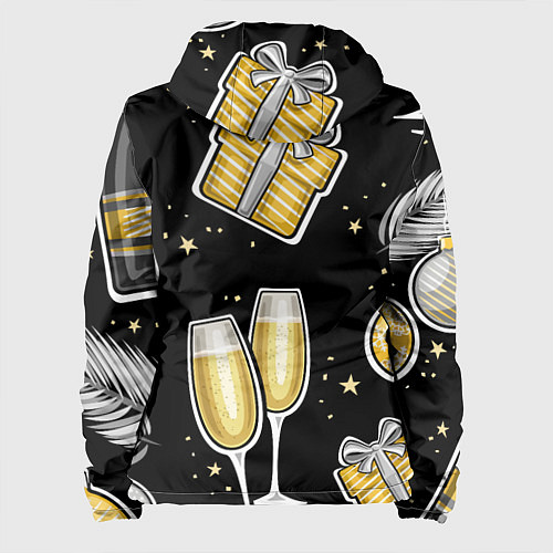 Женская куртка Новогодний вайб / 3D-Черный – фото 2