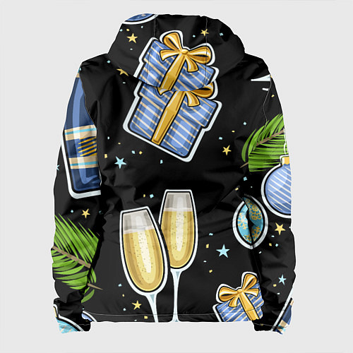 Женская куртка Новогодний вайб / 3D-Черный – фото 2