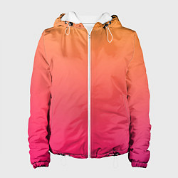 Куртка с капюшоном женская Color orange pink, цвет: 3D-белый