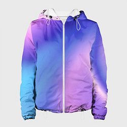 Куртка с капюшоном женская Color multicolored gradient, цвет: 3D-белый