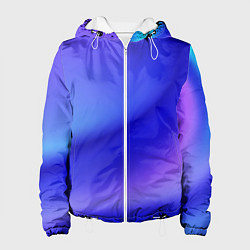 Куртка с капюшоном женская The color is multicolored, цвет: 3D-белый
