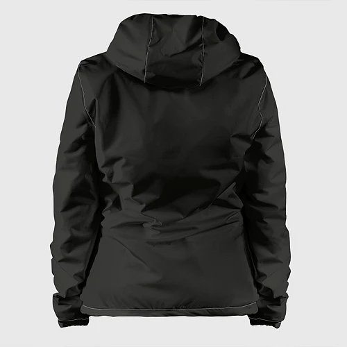 Женская куртка Взгляд хаски / 3D-Черный – фото 2