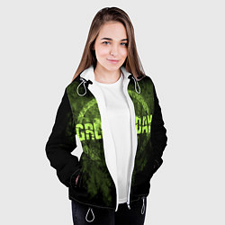 Куртка с капюшоном женская Green Day: Acid Voltage, цвет: 3D-белый — фото 2
