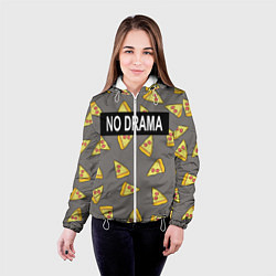 Куртка с капюшоном женская No drama, цвет: 3D-белый — фото 2