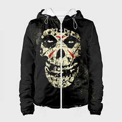 Куртка с капюшоном женская Misfits: Death Face, цвет: 3D-белый