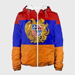 Куртка с капюшоном женская Армения, цвет: 3D-белый